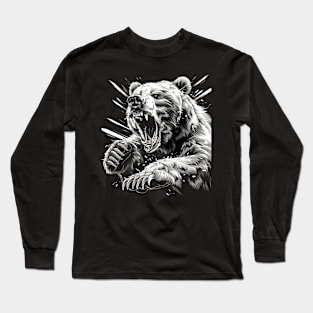 Grizzly Bear Threats Long Sleeve T-Shirt